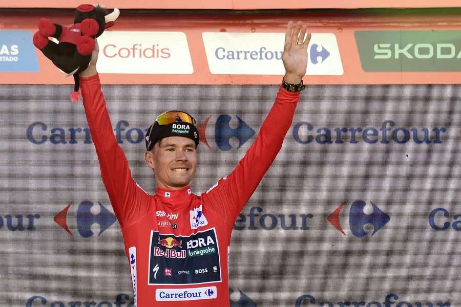 Primoz Roglic venceu a oitava etapa da volta à Espanha