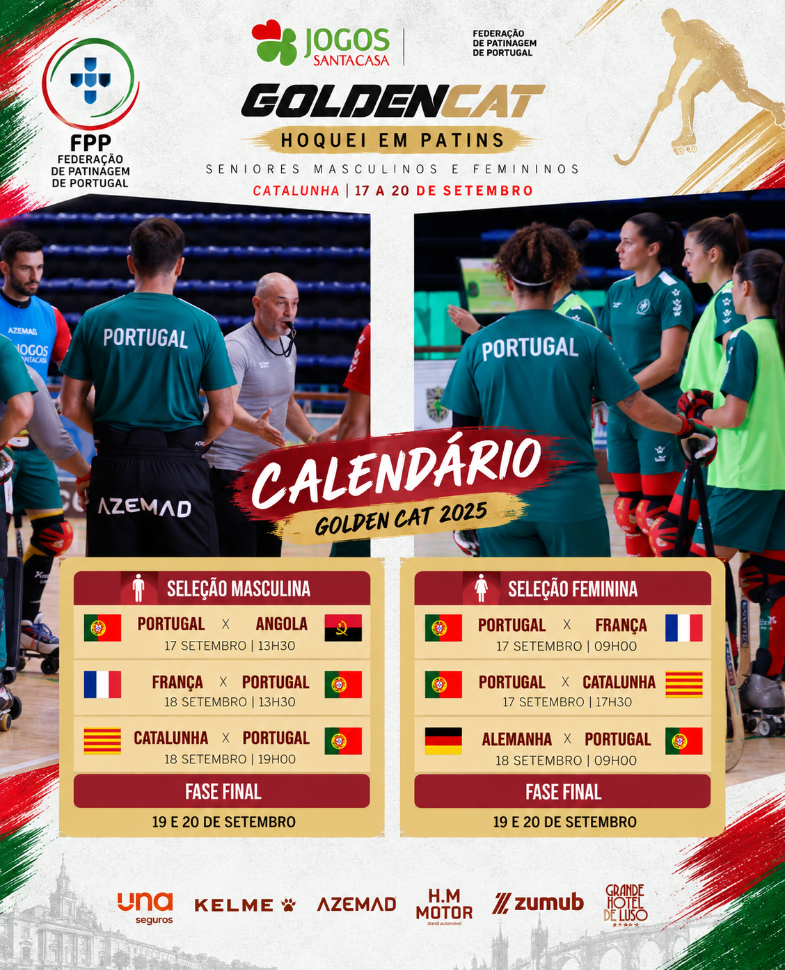 Portugal parte para a Catalunha com a Golden Cup no horizonte